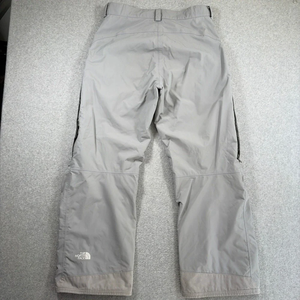 The North Face HyVent Snow Pants Mens Medium Long Gray Insulated Ski AHJK FLAW